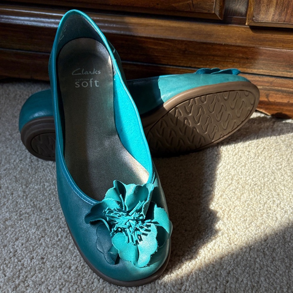 Clarks Teal Women's Flats